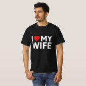 Ik hou van mijn vrouw t-shirt (Voorkant volledig)