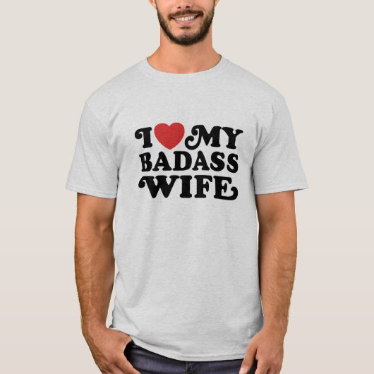 Ik hou van mijn vrouw t-shirt (Voorkant)