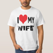 Ik hou van mijn vrouw. t-shirt (Voorkant)