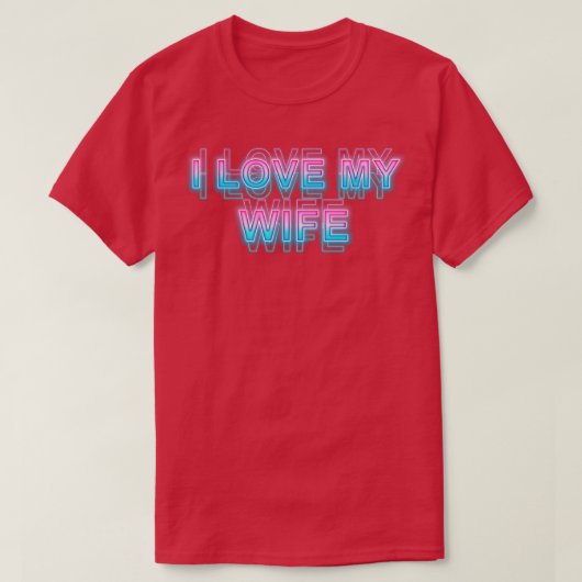 Ik hou van mijn vrouw t-shirt (Design voorkant)