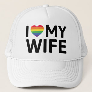 Ik hou van mijn vrouw trucker pet