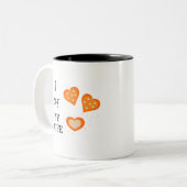 Ik hou van mijn vrouw tweekleurige koffiemok (Voorkant links)