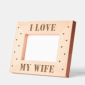 Ik hou van mijn vrouw Typografie liefde harten gep Gegraveerde Lijstjes (Links)