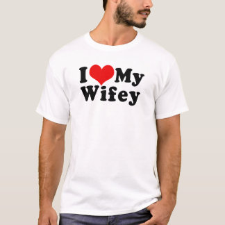 Ik hou van mijn vrouw Valentijnsdag T-shirt