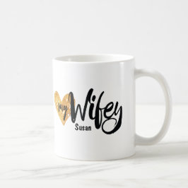 Ik hou van mijn vrouw van je Hubby Heart Mok