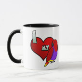 Ik hou van mijn Vrouw Vosmaeri Eclectus Mok (Links)