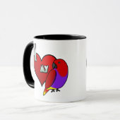 Ik hou van mijn Vrouw Vosmaeri Eclectus Mok (Voorkant links)
