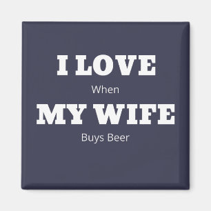 Ik hou van mijn VROUWEN, grappige Beer Lover Joke Magneet