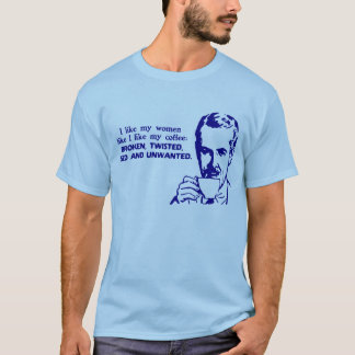 Ik hou van mijn vrouwen zoals mijn koffie t-shirt
