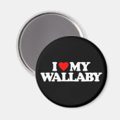IK HOU VAN MIJN WALLABY MAGNEET (Voorkant / Achterkant)