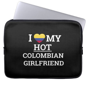 Ik hou van mijn warme Colombiaanse vriendin Funny  Laptop Sleeve