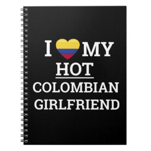 Ik hou van mijn warme Colombiaanse vriendin Funny Notitieboek