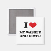 Ik hou van mijn wasmachine en droger magneet (Voorkant / Achterkant)