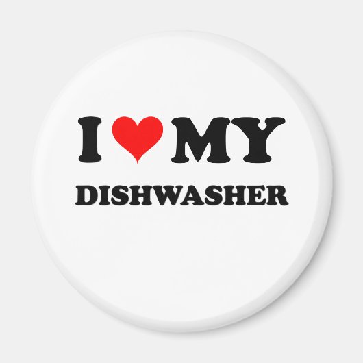 Ik hou van mijn wasmachine magneet (Voorkant)