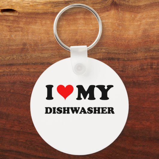 Ik hou van mijn wasmachine sleutelhanger (Voorkant)