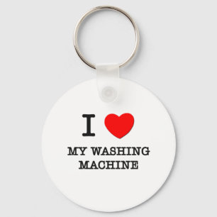Ik hou van mijn wasmachine sleutelhanger