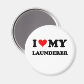 Ik hou van mijn wasserette magneet (Voorkant / Achterkant)