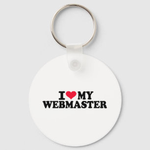 Ik hou van mijn webmaster sleutelhanger