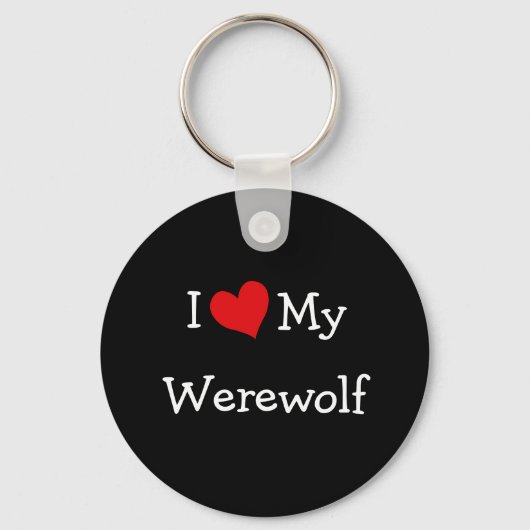 Ik hou van mijn weerwolf sleutelhanger (Voorkant)