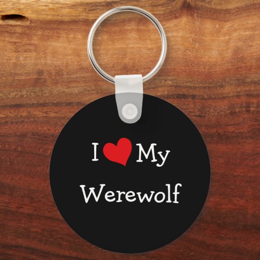 Ik hou van mijn weerwolf sleutelhanger (Voorkant)