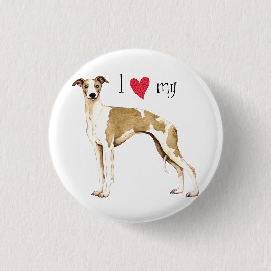 Ik hou van mijn wei ronde button 3,2 cm (Voorkant)