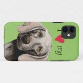 Ik hou van mijn Weimaraner Case-Mate iPhone Case (Achterkant (horizontaal))