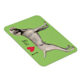 Ik hou van mijn Weimaraner Magneet (Rechterzijde)