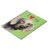 Ik hou van mijn Weimaraner Notitieboek (Linkerzijde)