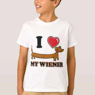 Ik hou van mijn Weiner - Dachshund T-shirt