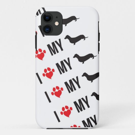 IK HOU VAN MIJN WEINER MOBIELE HOESJE (Achterkant)