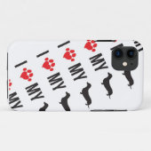 IK HOU VAN MIJN WEINER MOBIELE HOESJE (Achterkant (horizontaal))