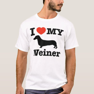 Ik hou van mijn Weiner T-shirt