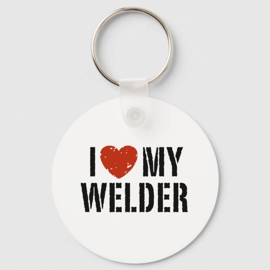 Ik hou van mijn Welder Sleutelhanger (Voorkant)