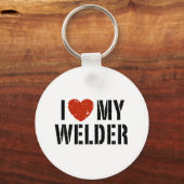 Ik hou van mijn Welder Sleutelhanger (Voorkant)