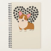Ik hou van mijn Welsh Corgi Puppy Dog schildert he Planner (Voorkant)