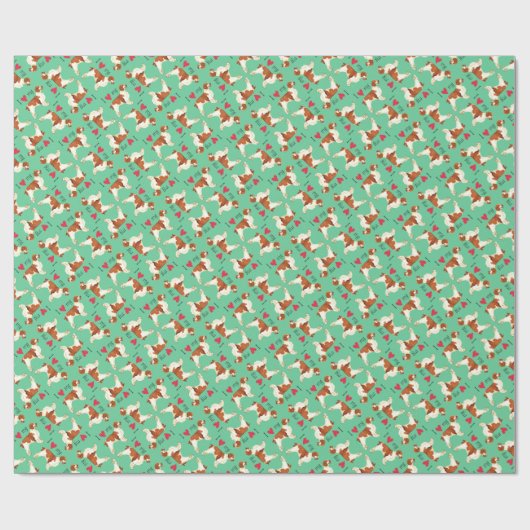 Ik hou van mijn Welsh Springer Spaniel Cadeaupapier (Vlak)