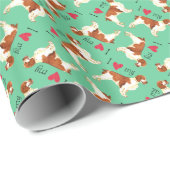 Ik hou van mijn Welsh Springer Spaniel Cadeaupapier (Rol Hoek)