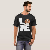 Ik hou van mijn Welsh Springer Spaniel hond T-shirt (Voorkant volledig)
