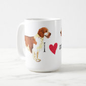 Ik hou van mijn Welsh Springer Spaniel Koffiemok (Voorkant links)