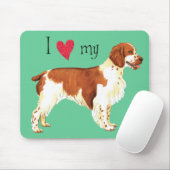 Ik hou van mijn Welsh Springer Spaniel Muismat (Met muis)