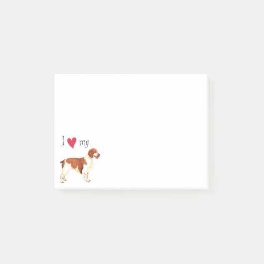 Ik hou van mijn Welsh Springer Spaniel Post-it® Notes (Voorkant)