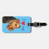 Ik hou van mijn Welsh Terrier Bagagelabel (Voorkant horizontaal)