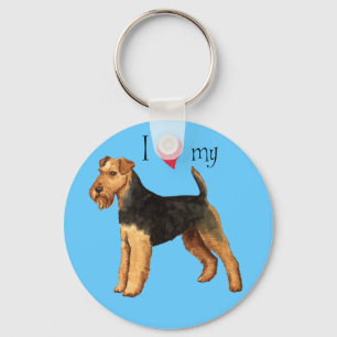 Ik hou van mijn Welsh Terrier Sleutelhanger