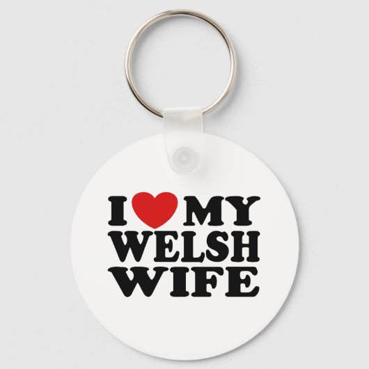 Ik hou van mijn welsh vrouw sleutelhanger (Voorkant)
