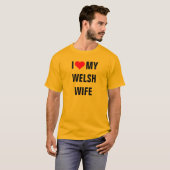"Ik hou van mijn Welsh vrouw" t-shirt (Voorkant volledig)