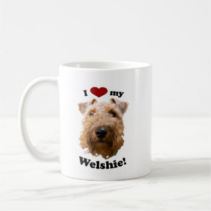 Ik hou van mijn Welshie Welsh Terrier Photo Koffiemok
