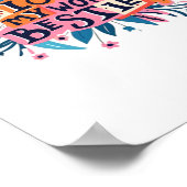 Ik hou van mijn werk Bestie werk Bestie Gift Class Poster (Hoek)