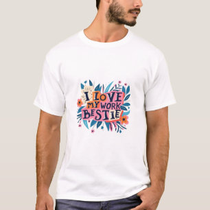 Ik hou van mijn werk Bestie werk Bestie Gift Class T-shirt