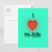 Ik hou van mijn werk! briefkaart (Voorkant / Achterkant)