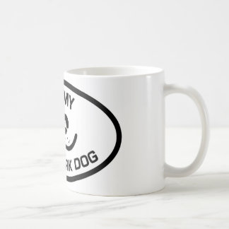 Ik hou van mijn werk hond koffiemok